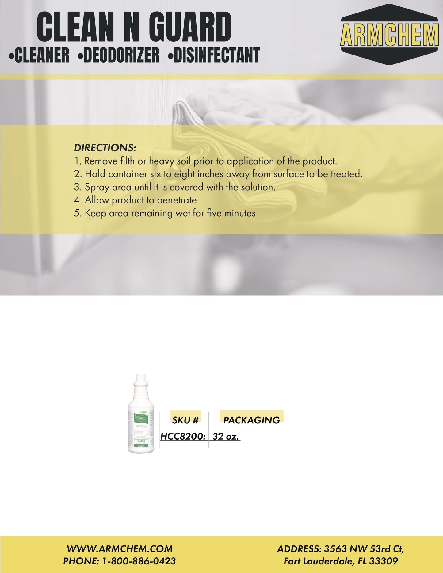 CLEAN N’ GUARD CLEANER-DISINFECTANT