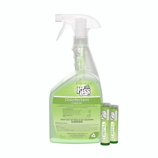 Kiss Pro Hospital-Grade Cleaner Disinfectant - 10ml Cartridges (2 Pack) - 64oz Total