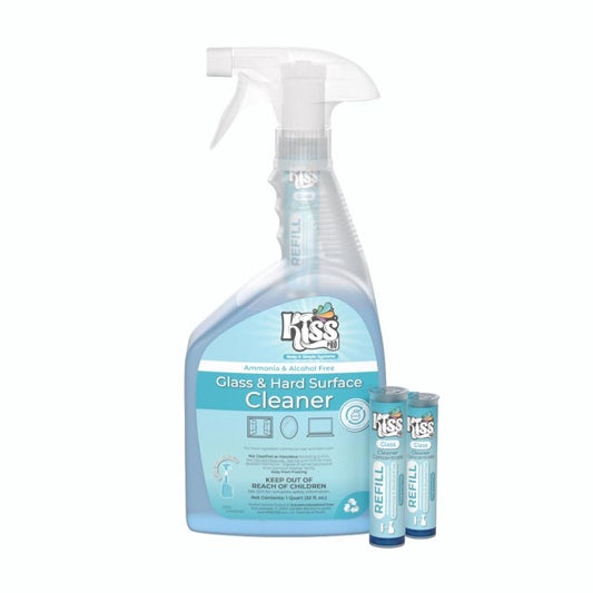 KISS Pro Glass and Hard Surface Cleaner 10ml Cartridges (2 Pack) - 64oz Total