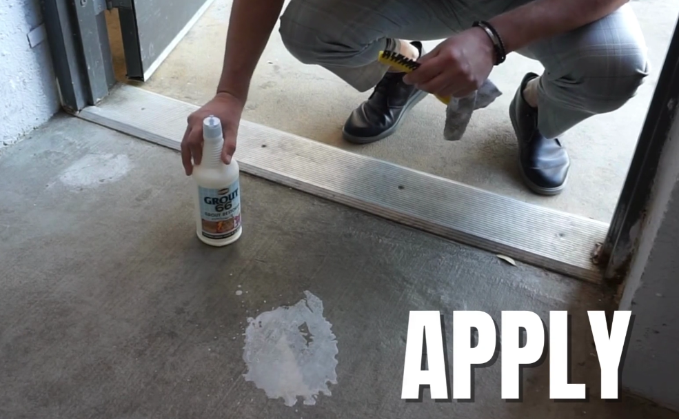 how to clean grout