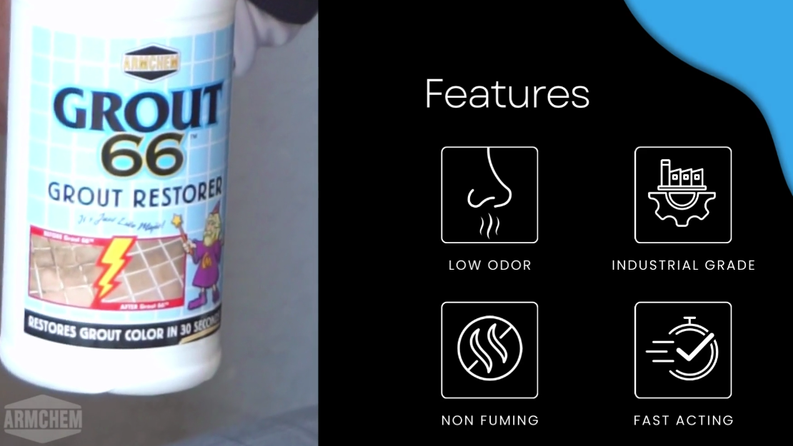 Grout66: 2 Quarts Bottles with Premium Brush