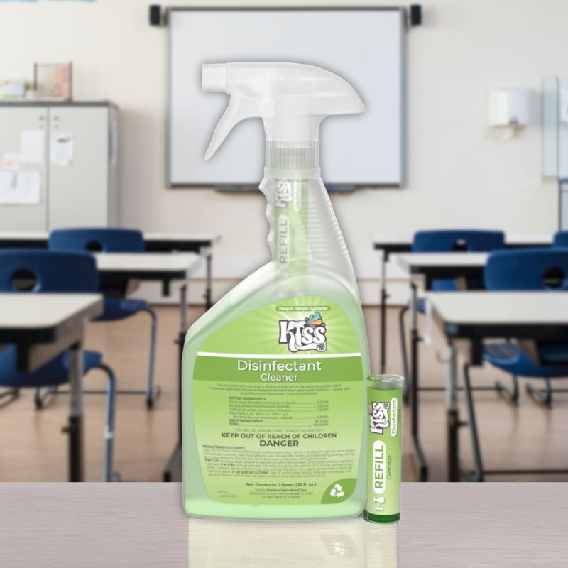 Kiss Pro Hospital-Grade Cleaner Disinfectant - 10ml Cartridges (2 Pack) - 64oz Total
