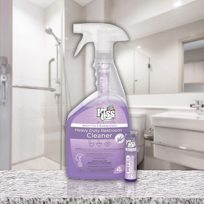 KISS Pro Heavy-Duty Restroom Cleaner 10ml Cartridges (2 Pack) - 64oz Total