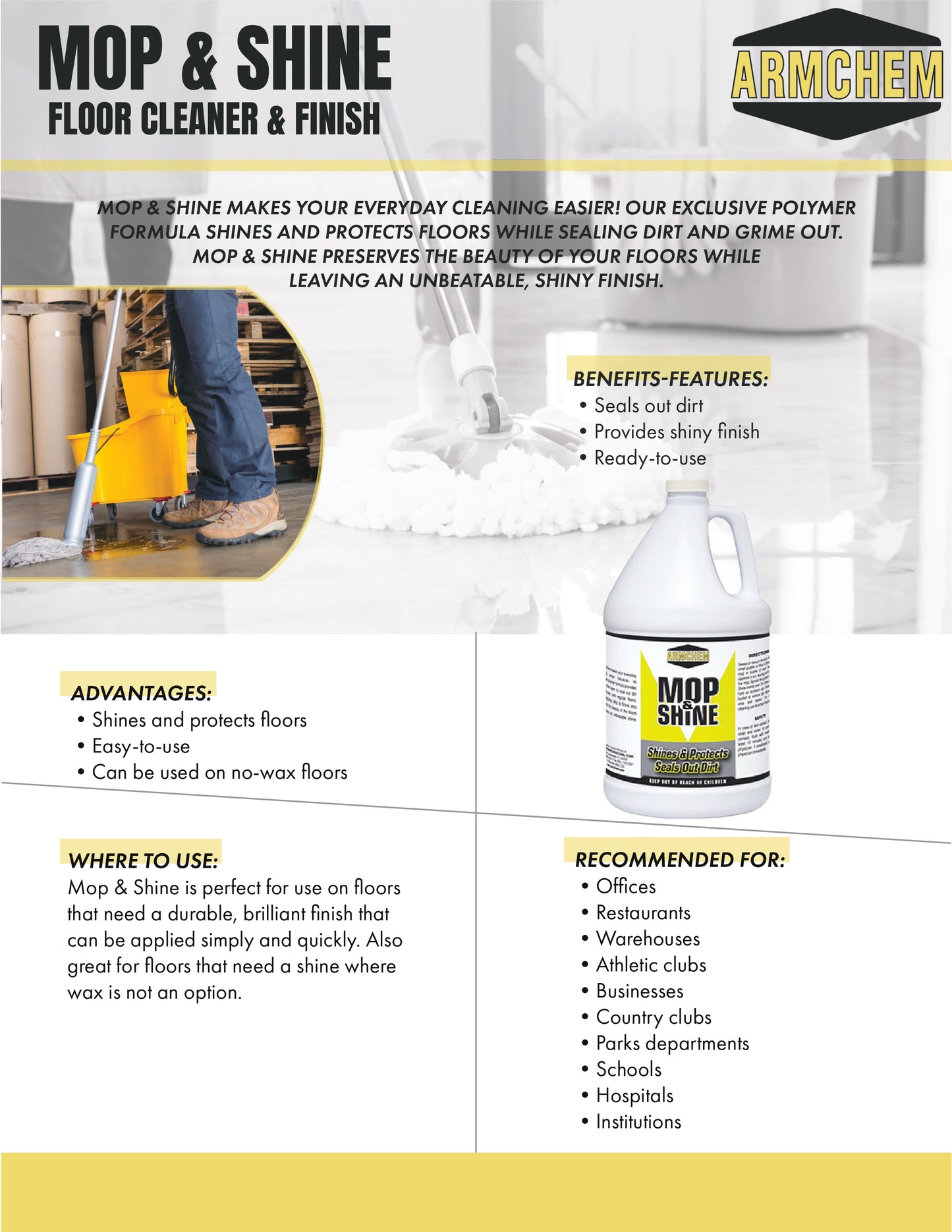 MOP & SHINE Floor Cleaner