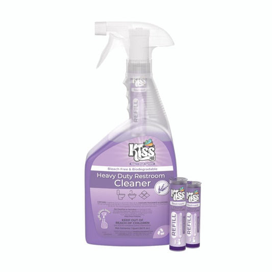 KISS Pro Heavy-Duty Restroom Cleaner 10ml Cartridges (2 Pack) - 64oz Total