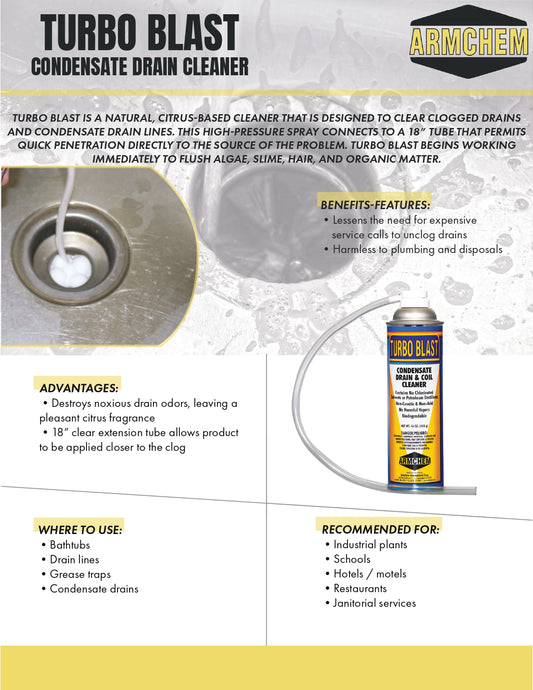 Turbo Blast Condensate Drain Cleaner