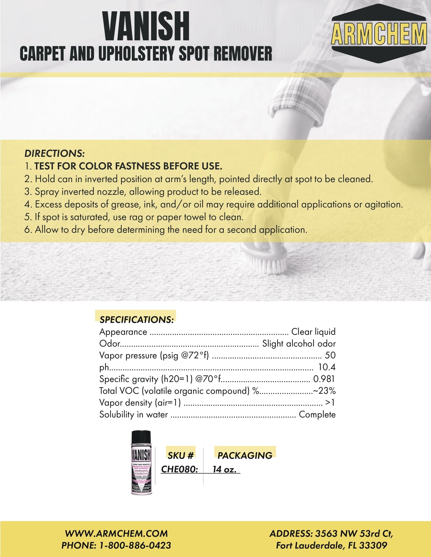 Vanish – Carpet & Upholstery Spot Remover