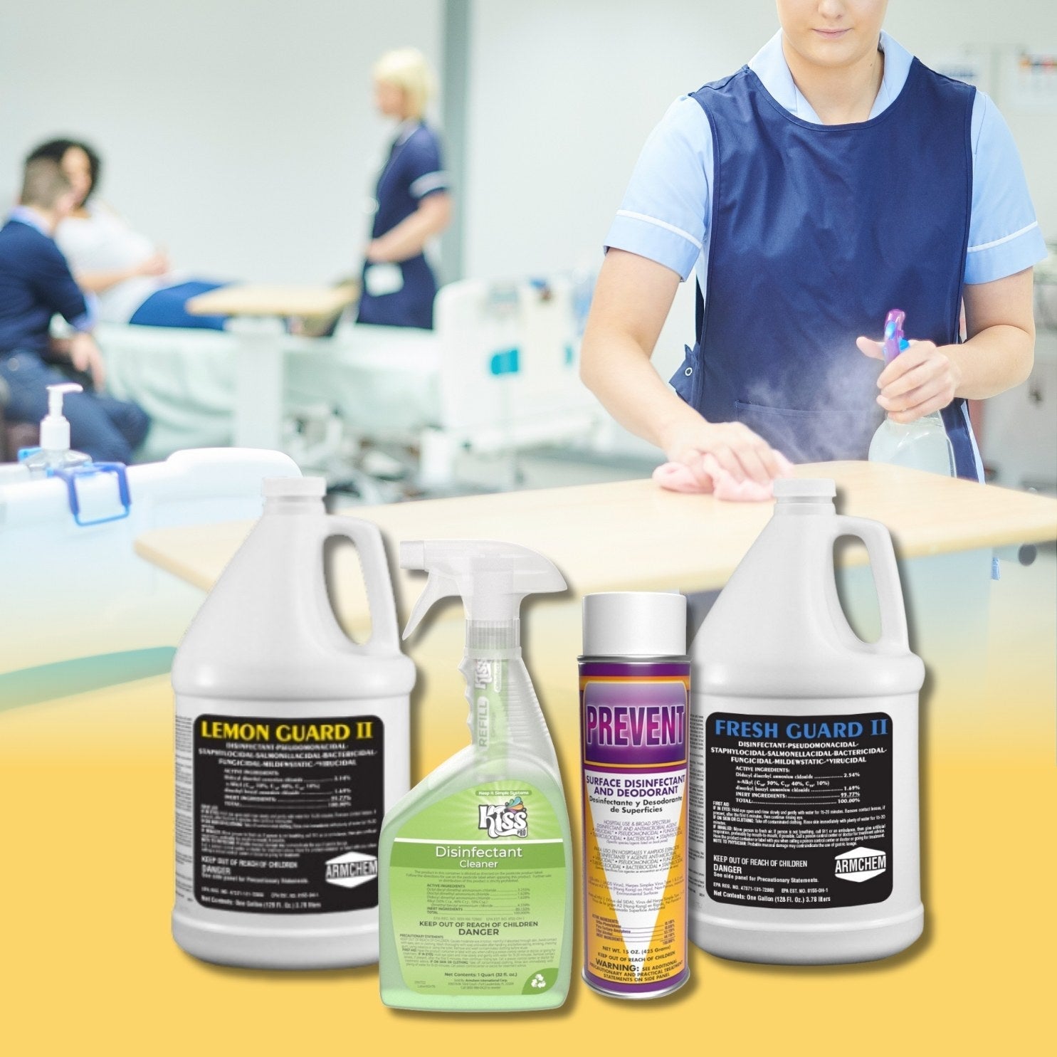 Hospital-Grade Disinfectants & Cleaners