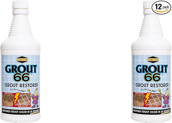 Armchem Grout66 Heavy Duty Fast-Acting Grout Cleaner, 32 Fl Oz. (2)