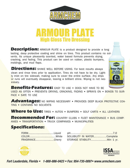 ARMOUR PLATE High Gloss Tire Dressing