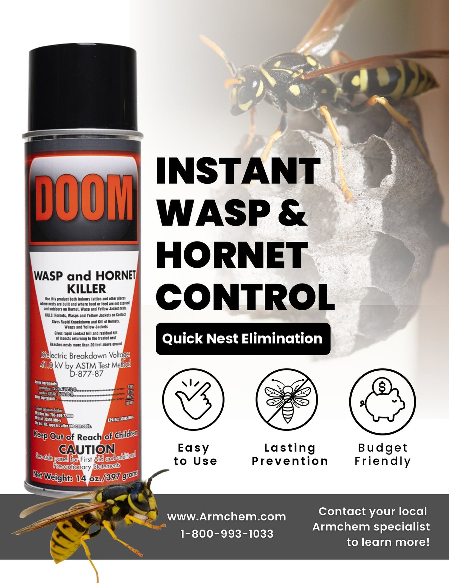 DOOM Wasp & Hornet Control Spray