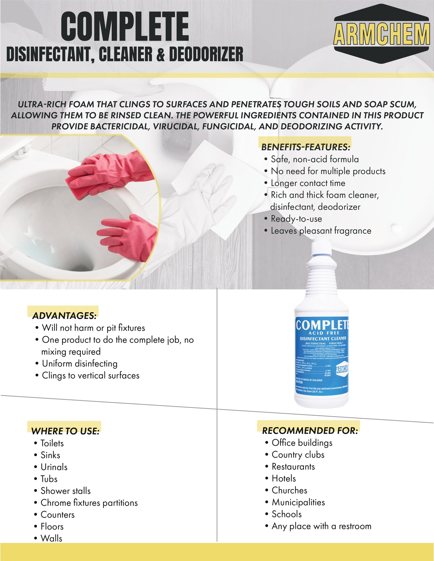 Complete Disinfectant, Cleaner & Deodorizer_Tech_Sheet_page-0001