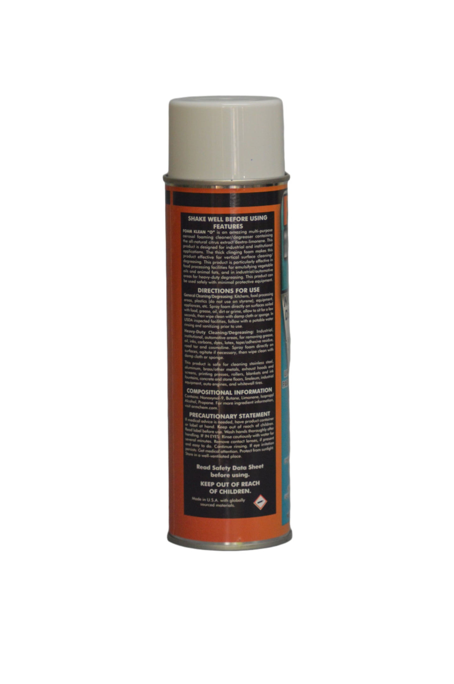 FOAM KLEAN O multi-surface cleaner and a deodorizer