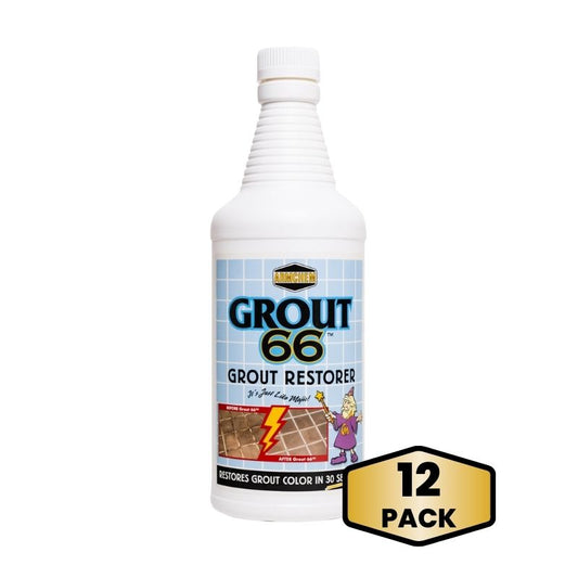 Grout66: Heavy-Duty Grout Cleaner & Restorer (Case of 12)