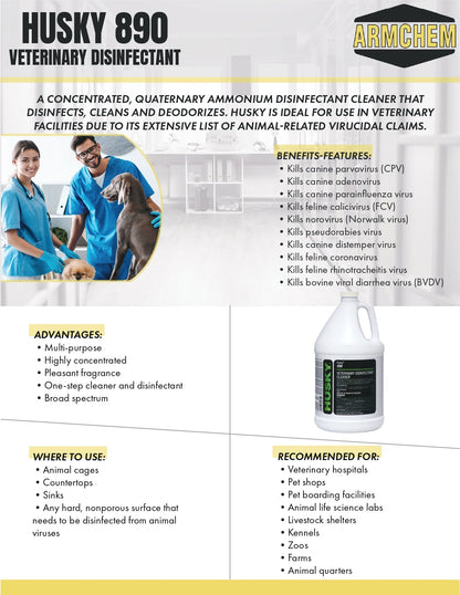 HUSKY 890 Veterinary Disinfectant