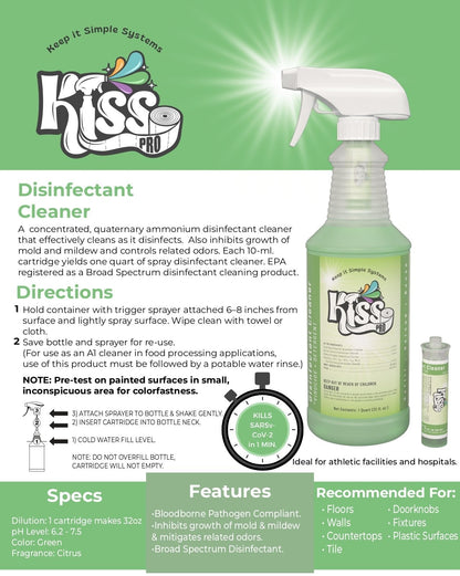 Kiss Pro Hospital-Grade Disinfectant Cleaner