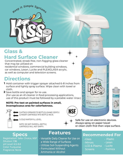 Kiss Pro Glass and Hard Surface Cleaner