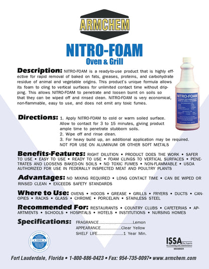 NITRO-FOAM Oven & Grill Cleaner