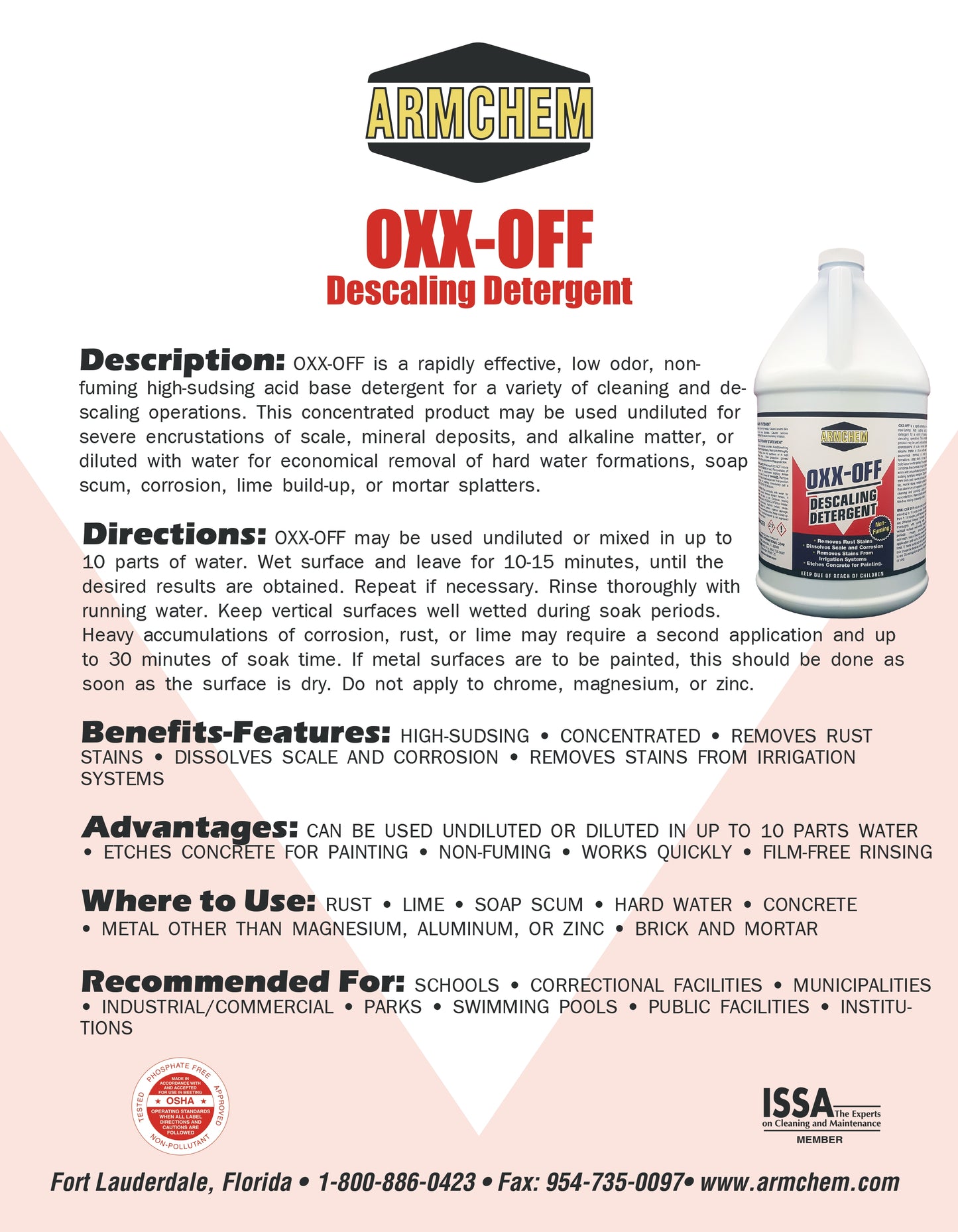 OXX-OFF Descaling Detergent (4/1 Gallons)