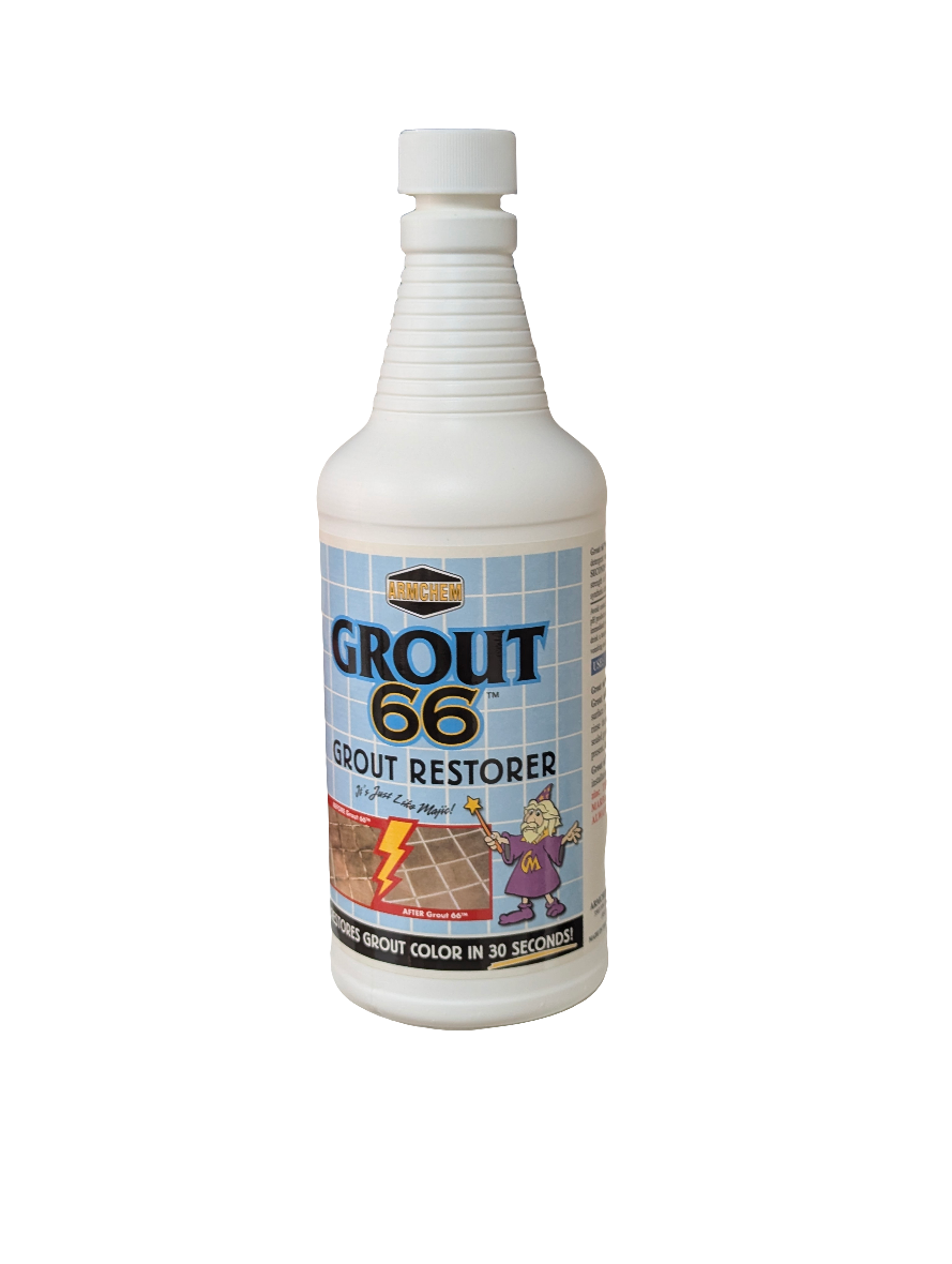 Grout66: Heavy-Duty Grout Cleaner & Restorer - Removes Stains in 30 Seconds.