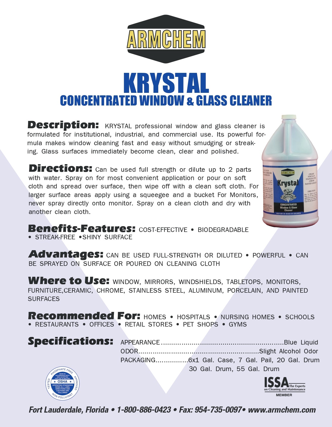 KRYSTAL Window and Glass Cleaner